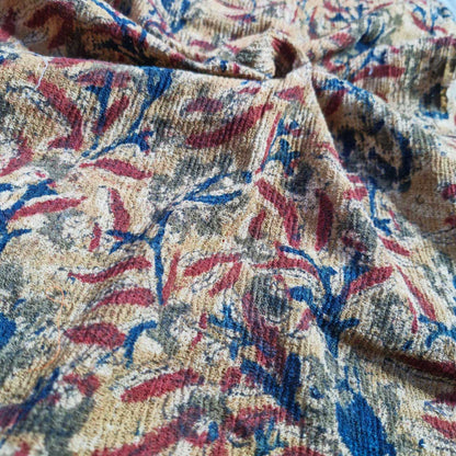 Natural stretchable Kalamkari crape  fabric