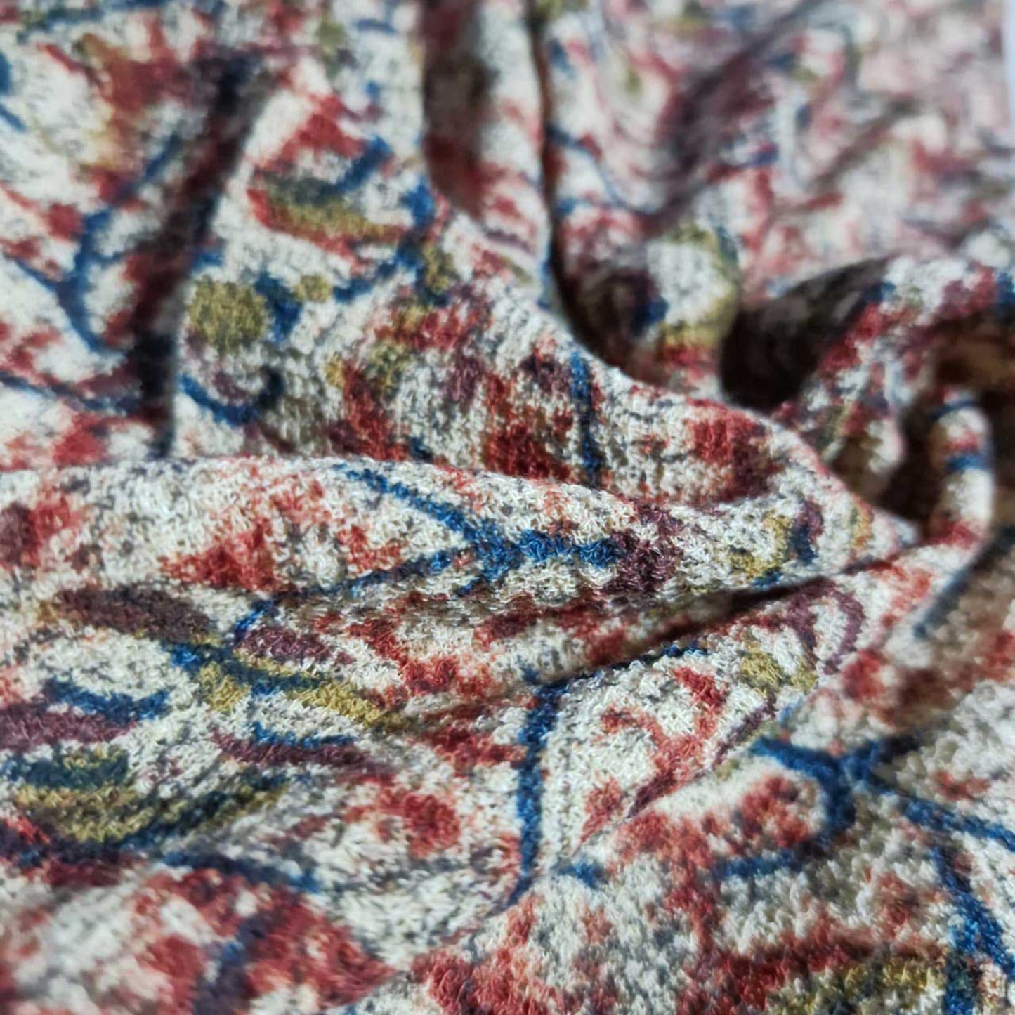 Natural stretchable Kalamkari crape  fabric