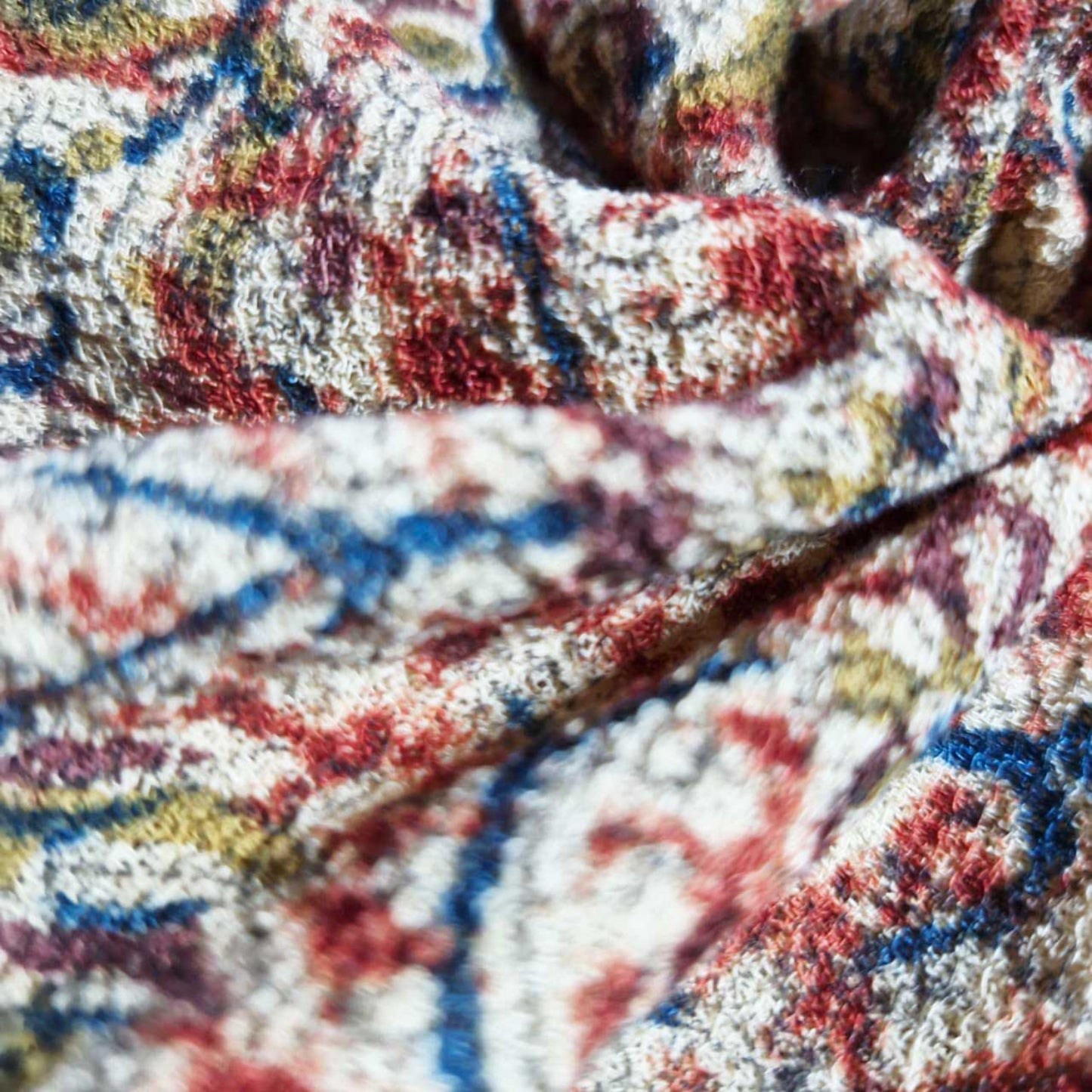 Natural stretchable Kalamkari crape  fabric
