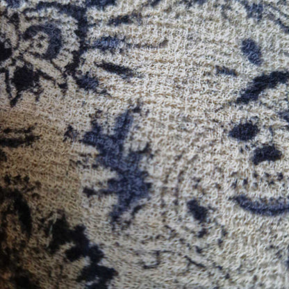 Natural stretchable Kalamkari crape  fabric