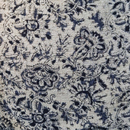 Natural stretchable Kalamkari crape  fabric