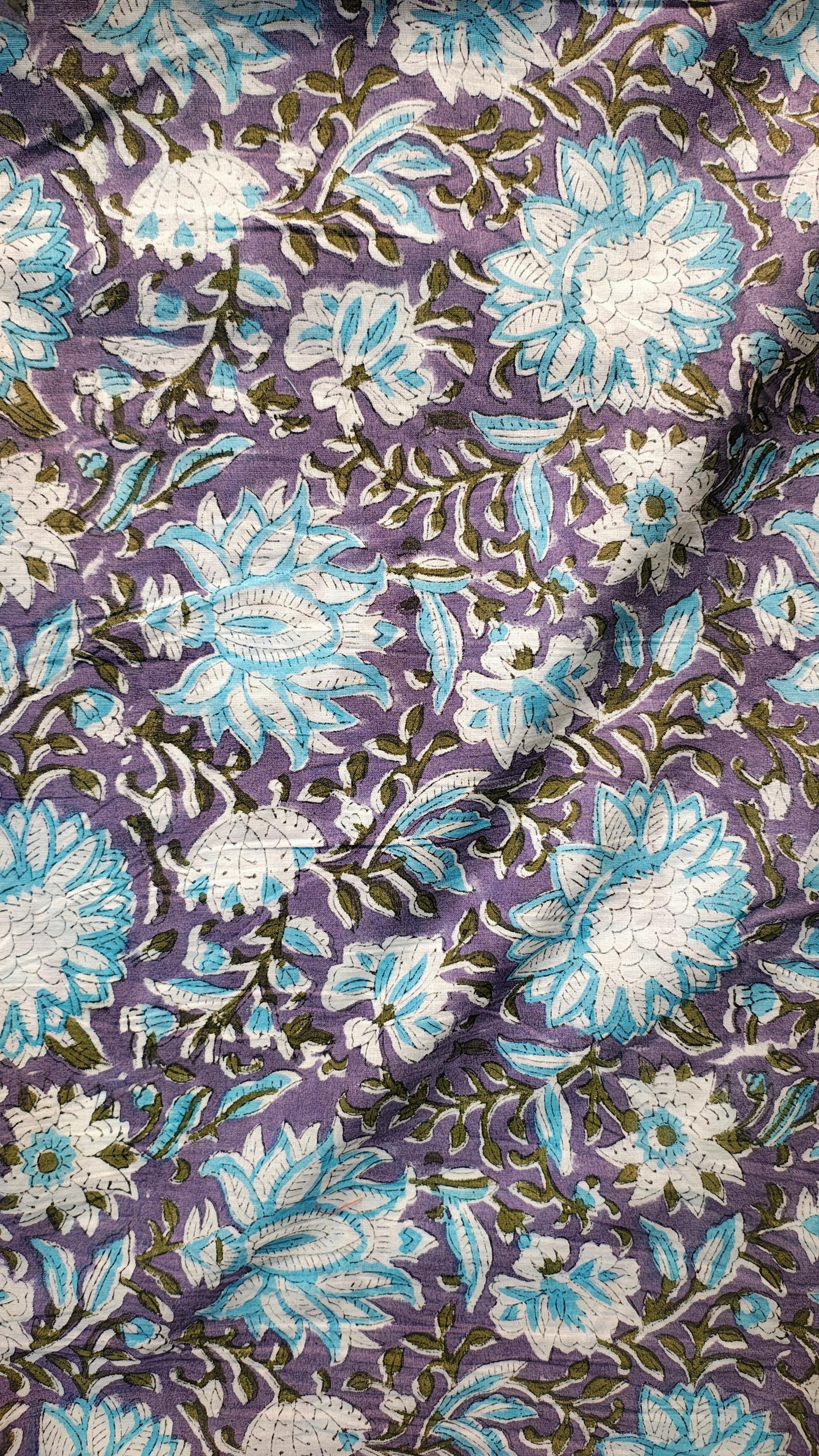 Bagru Hand Block Print Cotton Fabric