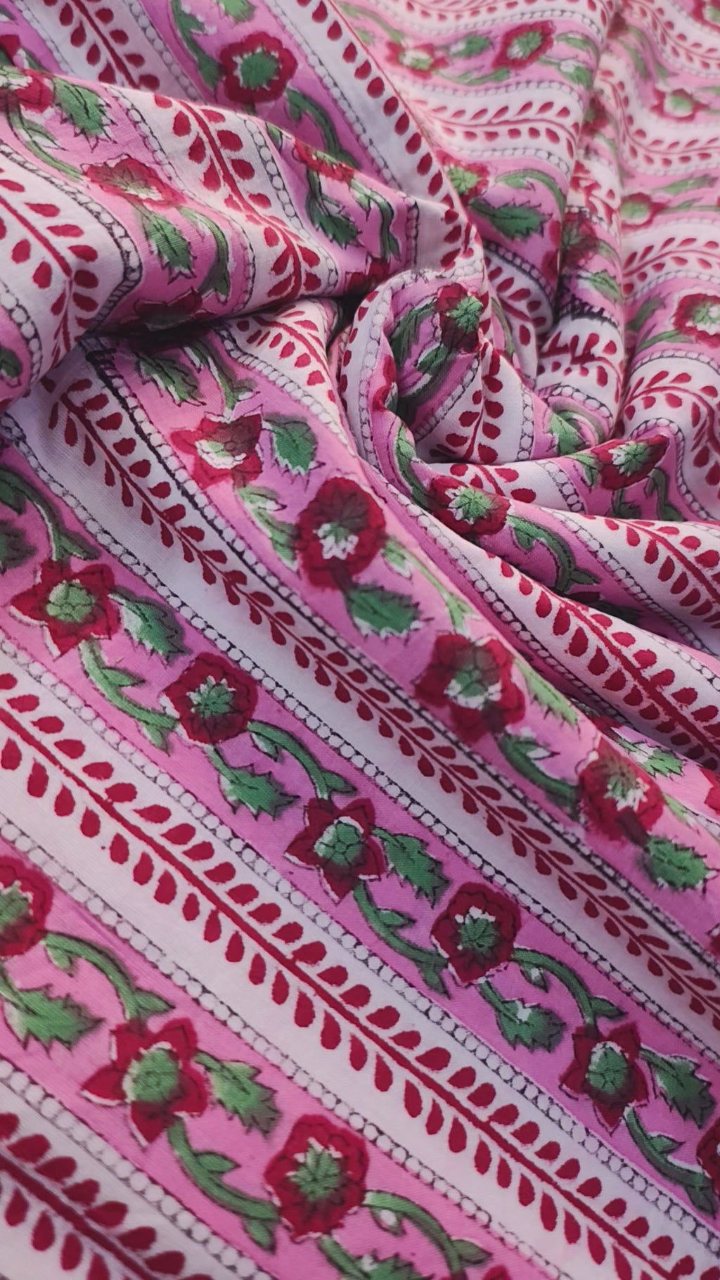 Bagru Block Print Pure Cotton Printed Fabric Material